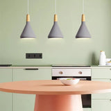 Franse Macaron conische metalen hanglamp