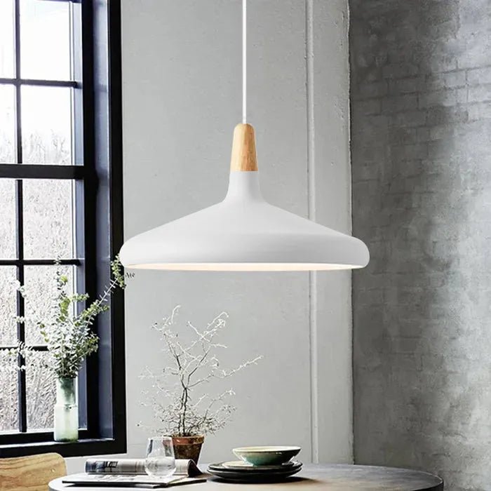 Franse Macaron conische metalen hanglamp