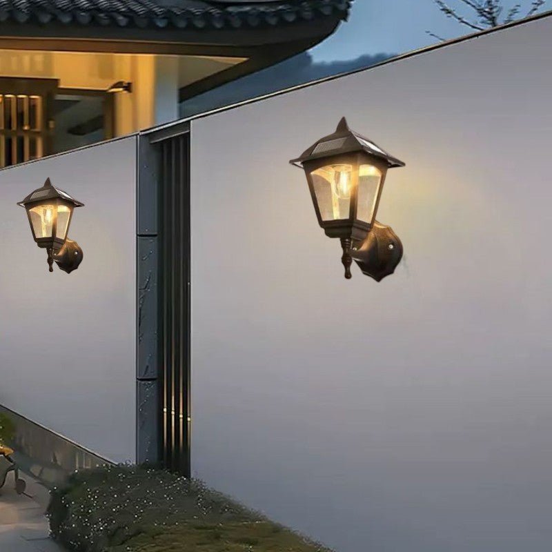 1+1 GRATIS Klassieke Draadloze Zonne - energie Wandlamp - Stralend thuis Amsterdam