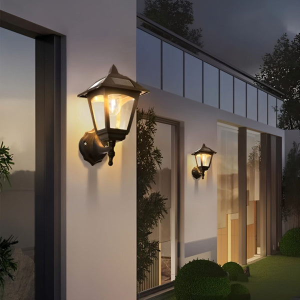 1+1 GRATIS Klassieke Draadloze Zonne - energie Wandlamp - Stralend thuis Amsterdam
