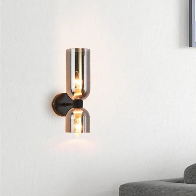 Dubbele kop glazen wandlamp LED Sconce