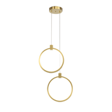 2 - Lichts Cirkel Hanglamp Goud Messing Gecharmeerd - Stralend thuis Amsterdam