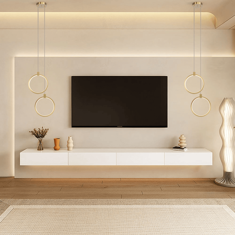 2 - Lichts Cirkel Hanglamp Goud Messing Gecharmeerd - Stralend thuis Amsterdam