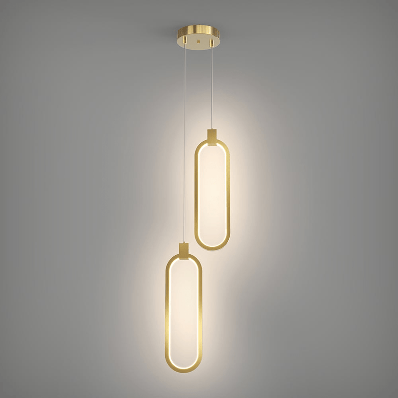 2 - Lichts Cirkel Hanglamp Goud Messing Gecharmeerd - Stralend thuis Amsterdam
