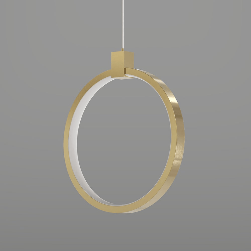 2 - Lichts Cirkel Hanglamp Goud Messing Gecharmeerd - Stralend thuis Amsterdam
