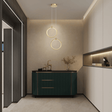 2 - Lichts Cirkel Hanglamp Goud Messing Gecharmeerd - Stralend thuis Amsterdam