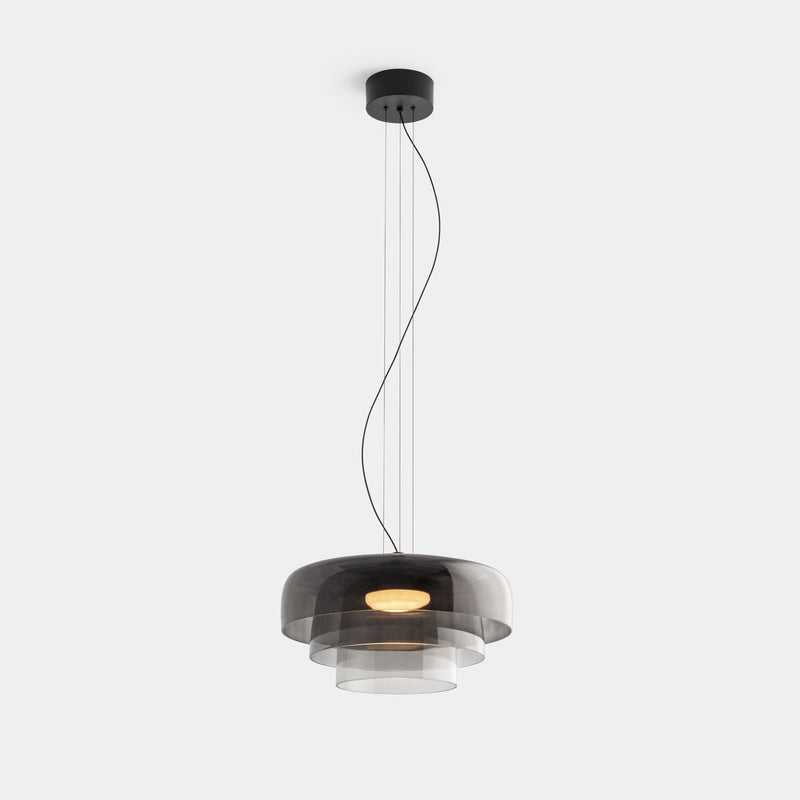 Hanglamp van noors glas