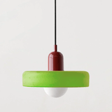 Bauhaus hanglamp van gekleurd Glas