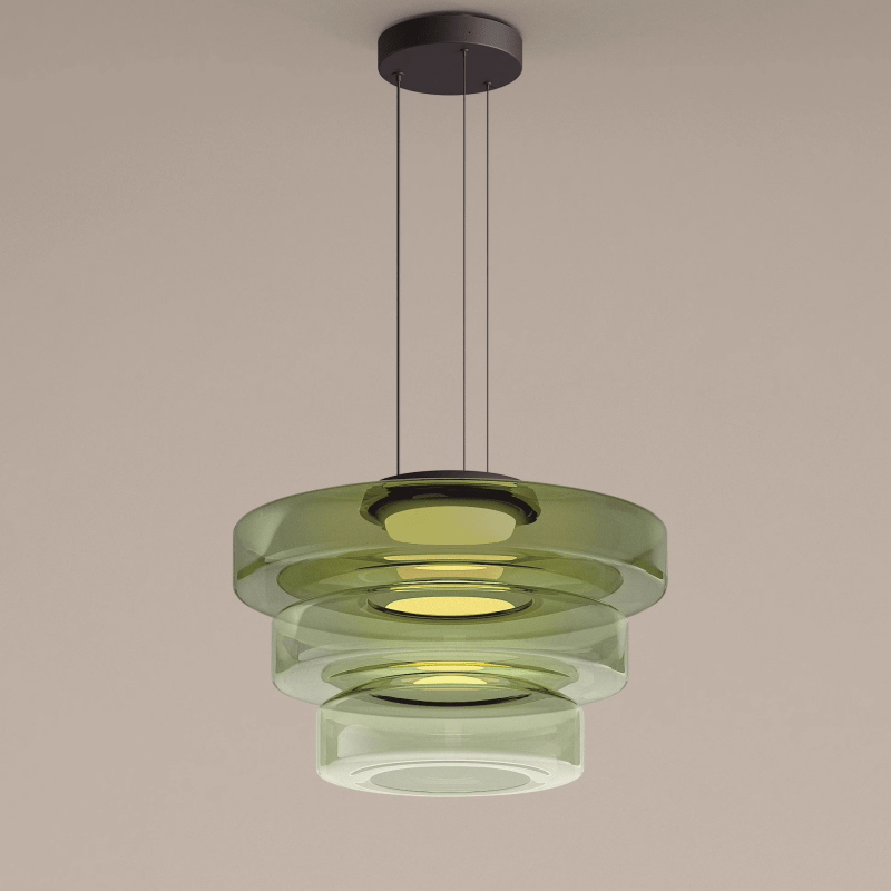 Glazen hanglampen in Bauhaus stijl