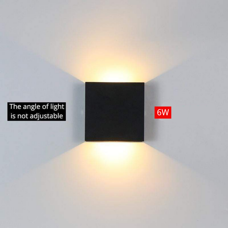 Moderne Aluminium Waterdichte LED Wandlamp Buiten Binnen Gebruik