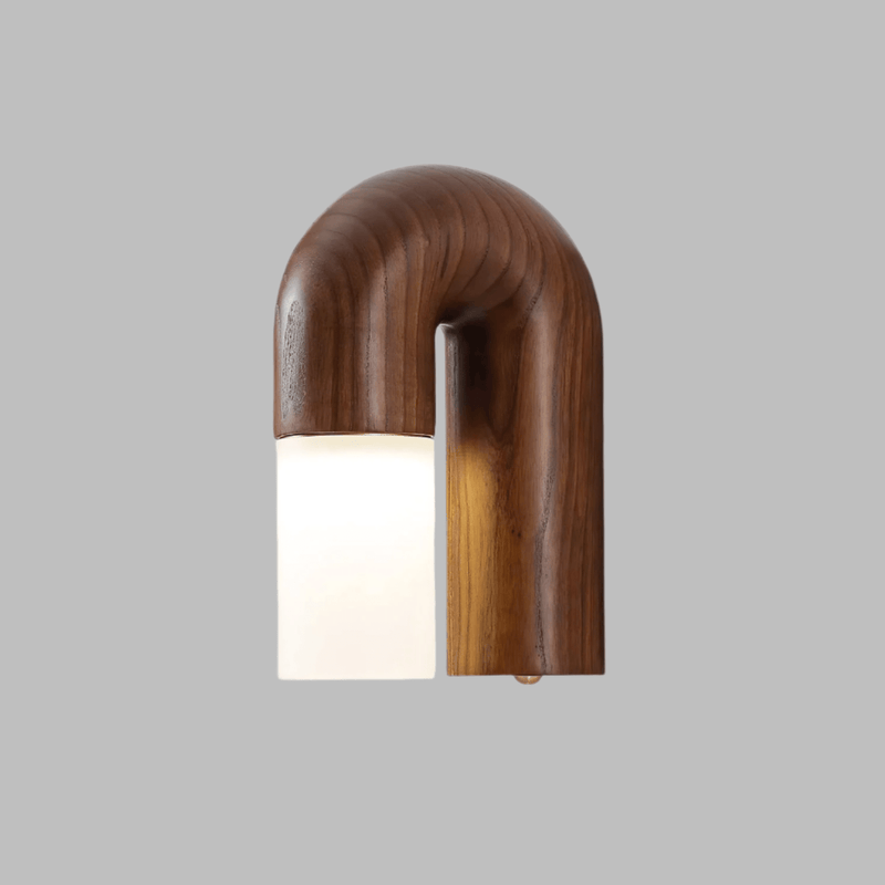 Arcus houten wandlamp