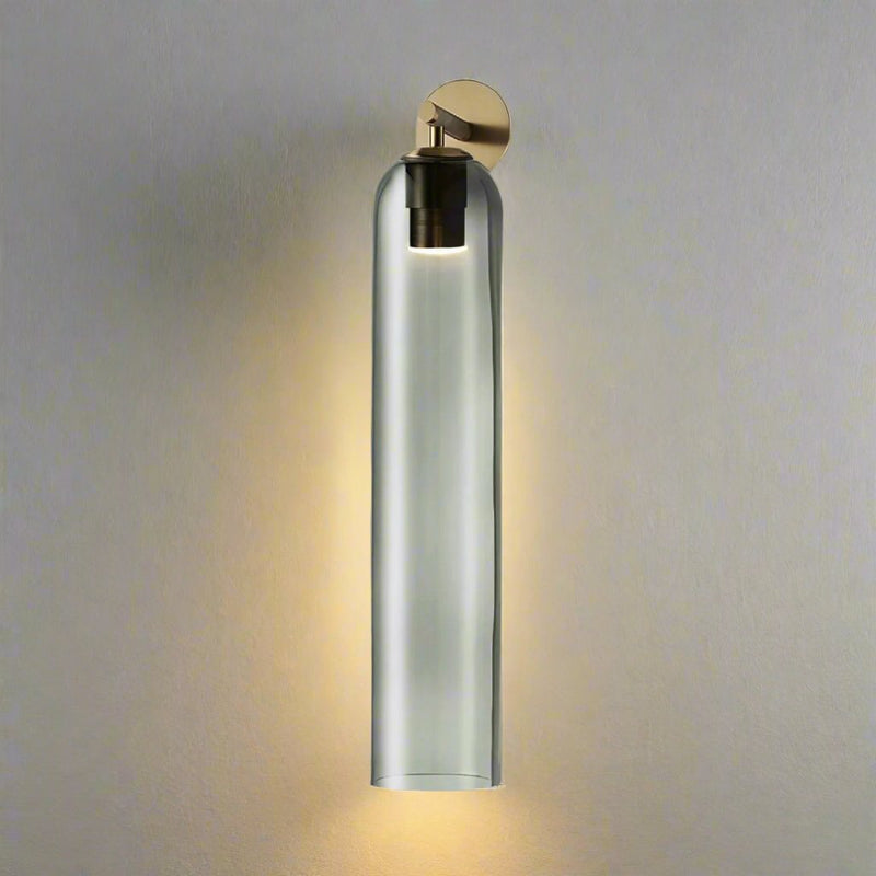 Glazen wandlamp