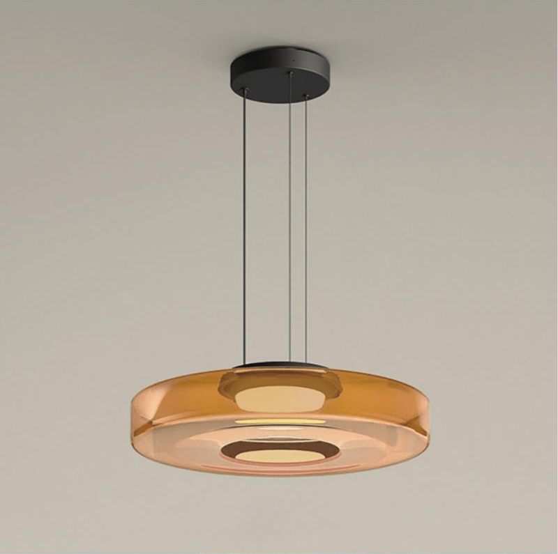 Glazen hanglampen in Bauhaus stijl