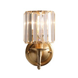 Vintage luxe kristallen wandlamp