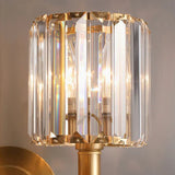 Vintage luxe kristallen wandlamp