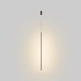 Minimalistische lange LED hanglamp van aluminium