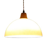 Retro amber glazen boerderij hanglamp