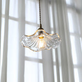 Bloem glazen hanglamp