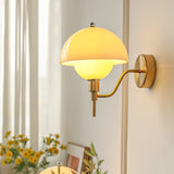 Paddestoel Wandlamp Crème