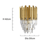 Mini kroonluchter wandlamp