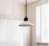 Franse crème glazen wind hanglamp