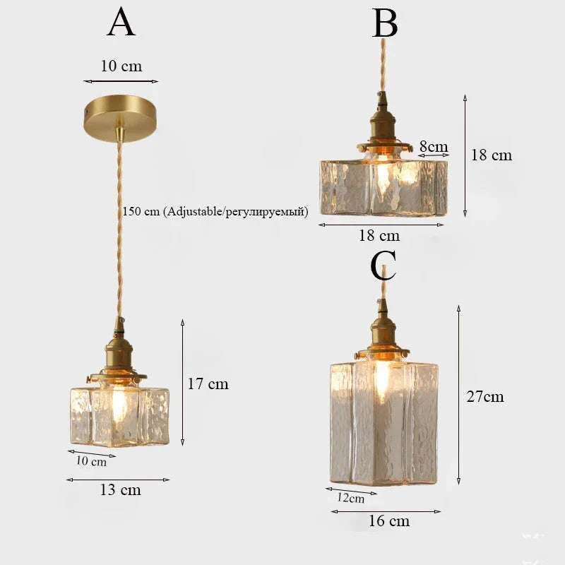 Fatima - Moderne Retro Glazen Hanglamp