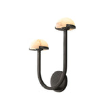 Paddestoel albasten wandlamp