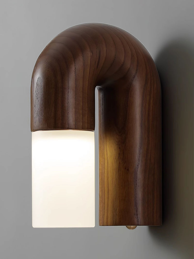 Arcus houten wandlamp