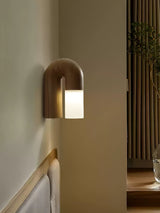 Arcus houten wandlamp