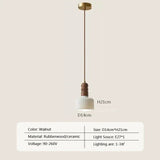 Crème Wind Massief Houten Hanglamp