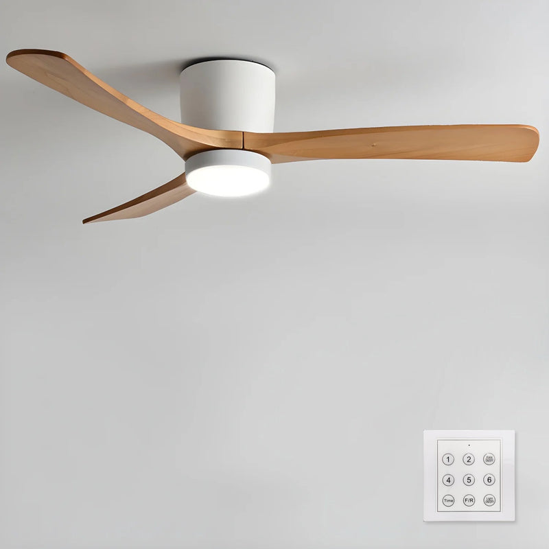 Houten Plafondventilatorlamp