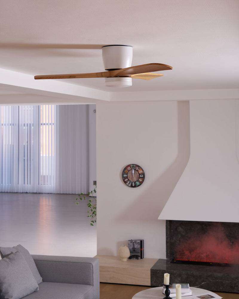Houten Plafondventilatorlamp