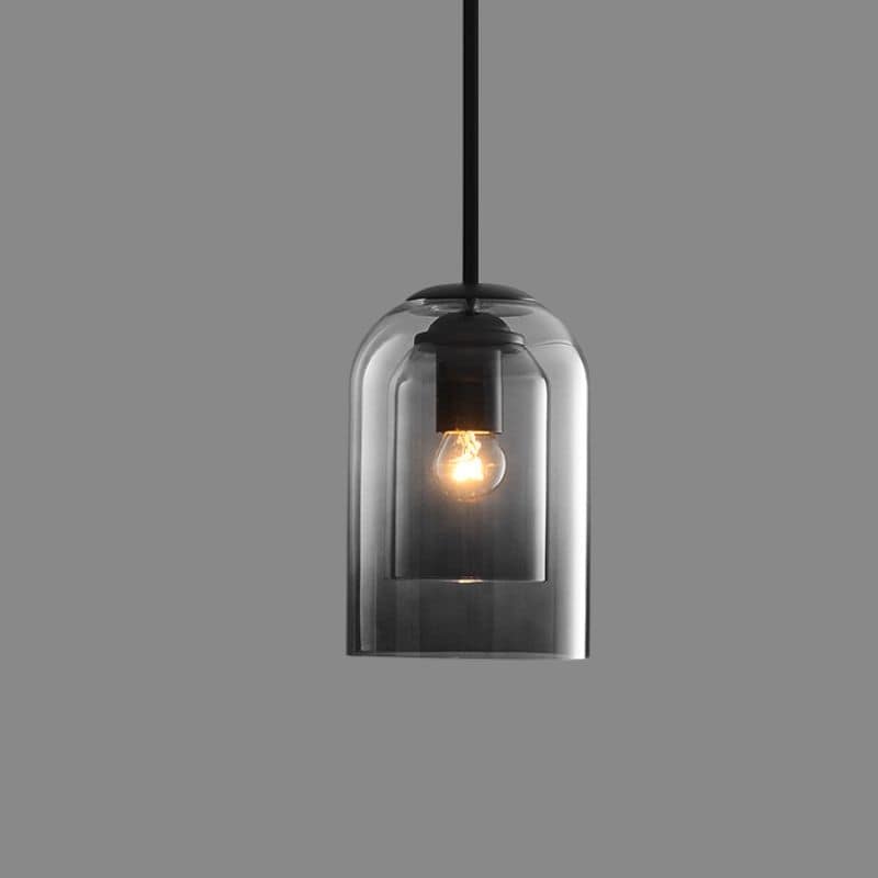 Mica Mid-Century Hanglampen met dubbel glas