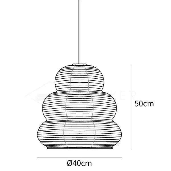 Rijstpapieren hanglamp