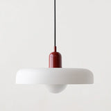 Bauhaus hanglamp van gekleurd Glas