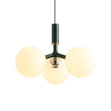 Luxe glazen hanglamp in Noorse stijl