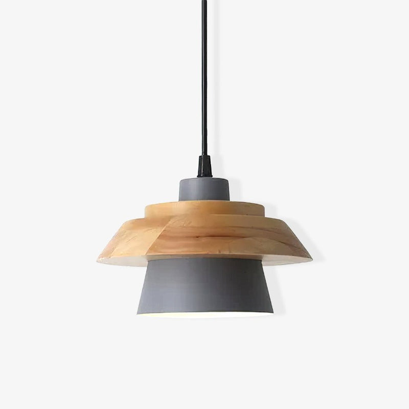 Stenen Houten Hanglamp