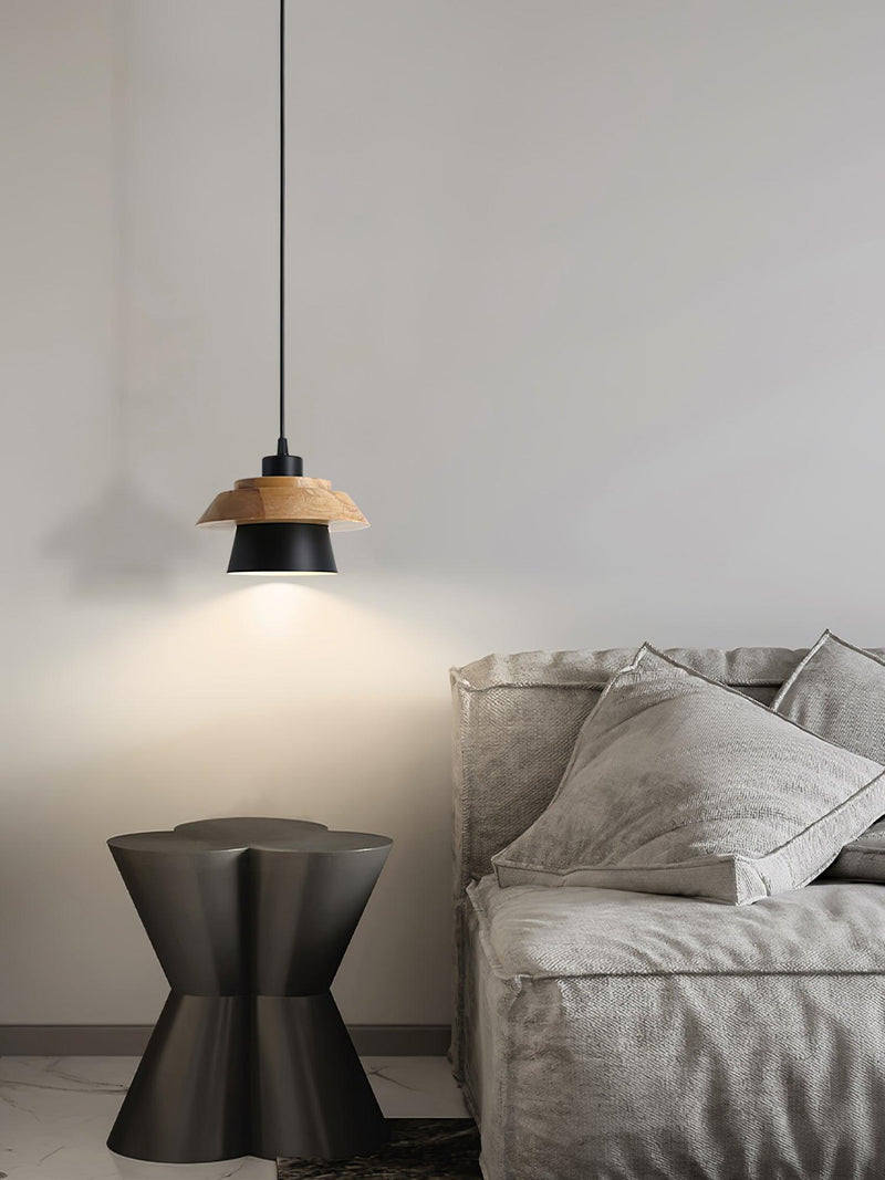 Stenen Houten Hanglamp