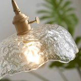 Onregelmatige hanglamp van messing glas