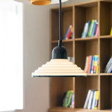 Franse crème glazen wind hanglamp