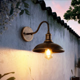 Alessio Rustieke Komvormige Antiek Messing IP65 Waterdichte Wandlamp voor Buiten - Stralend thuis Amsterdam