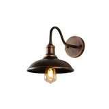 Alessio Rustieke Komvormige Antiek Messing IP65 Waterdichte Wandlamp voor Buiten - Stralend thuis Amsterdam