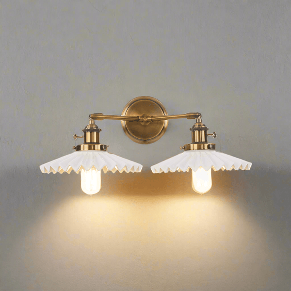 Antieke keramische dubbele lamp - Stralend thuis Amsterdam