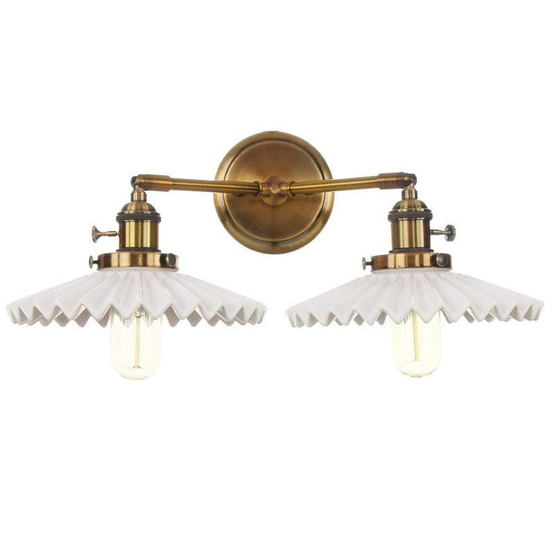 Antieke keramische dubbele lamp - Stralend thuis Amsterdam