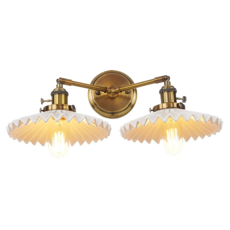 Antieke keramische dubbele lamp - Stralend thuis Amsterdam