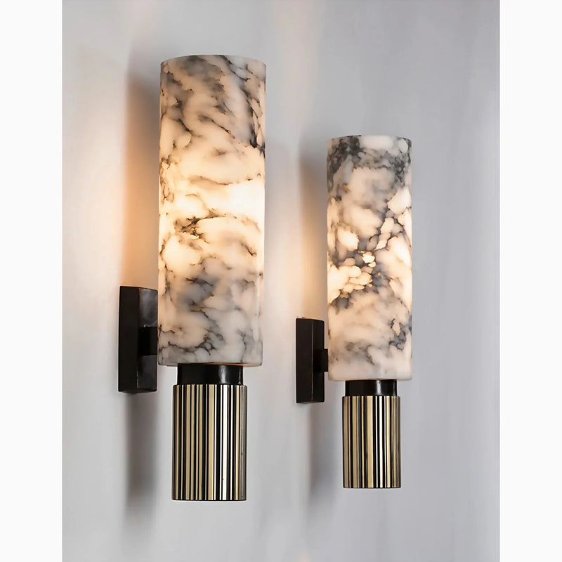 Marmeren wandlamp