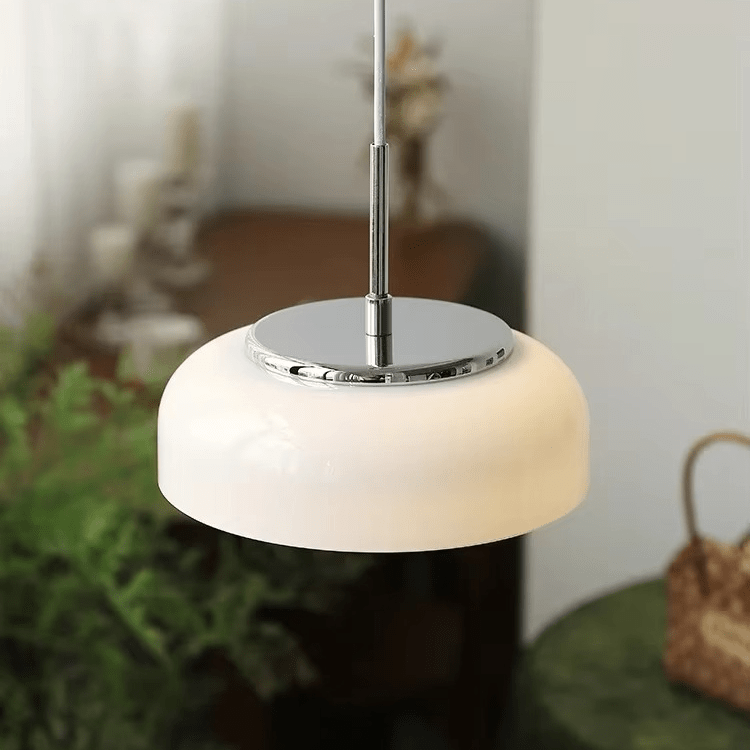 Bauhaus hanglamp chroom wit - Stralend thuis Amsterdam