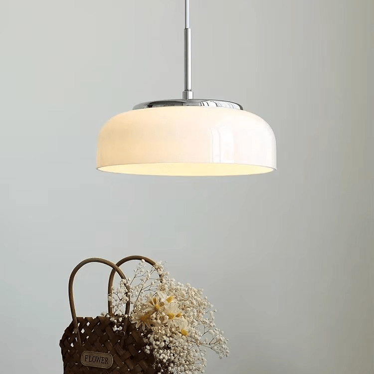 Bauhaus hanglamp chroom wit - Stralend thuis Amsterdam