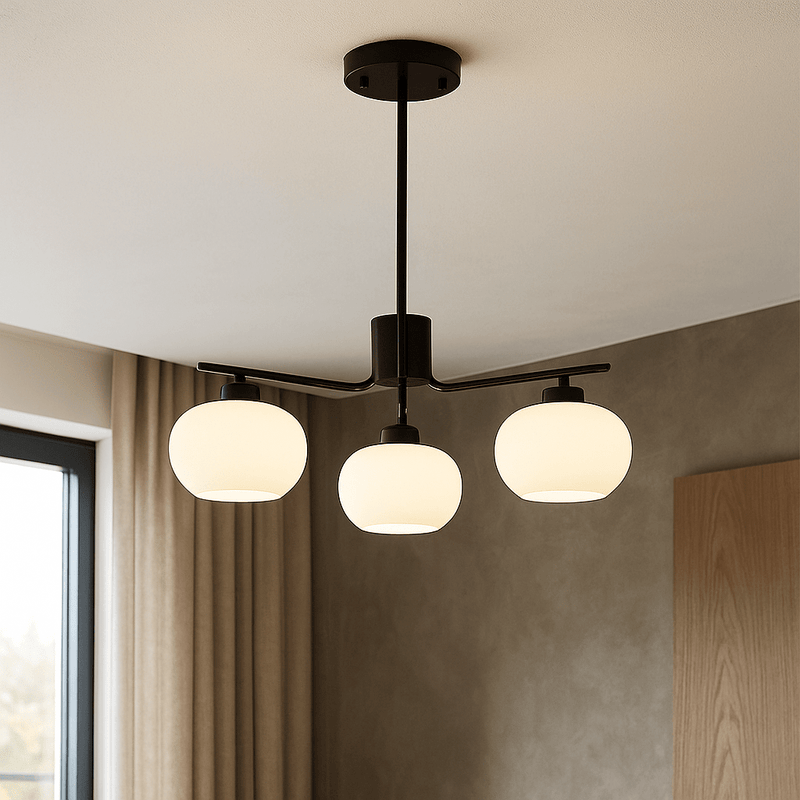 Bauhaus kroonluchter voor slaapkamer - Stralend thuis Amsterdam