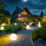 Bolvormige tuinlamp op zonne - energie - Stralend thuis Amsterdam